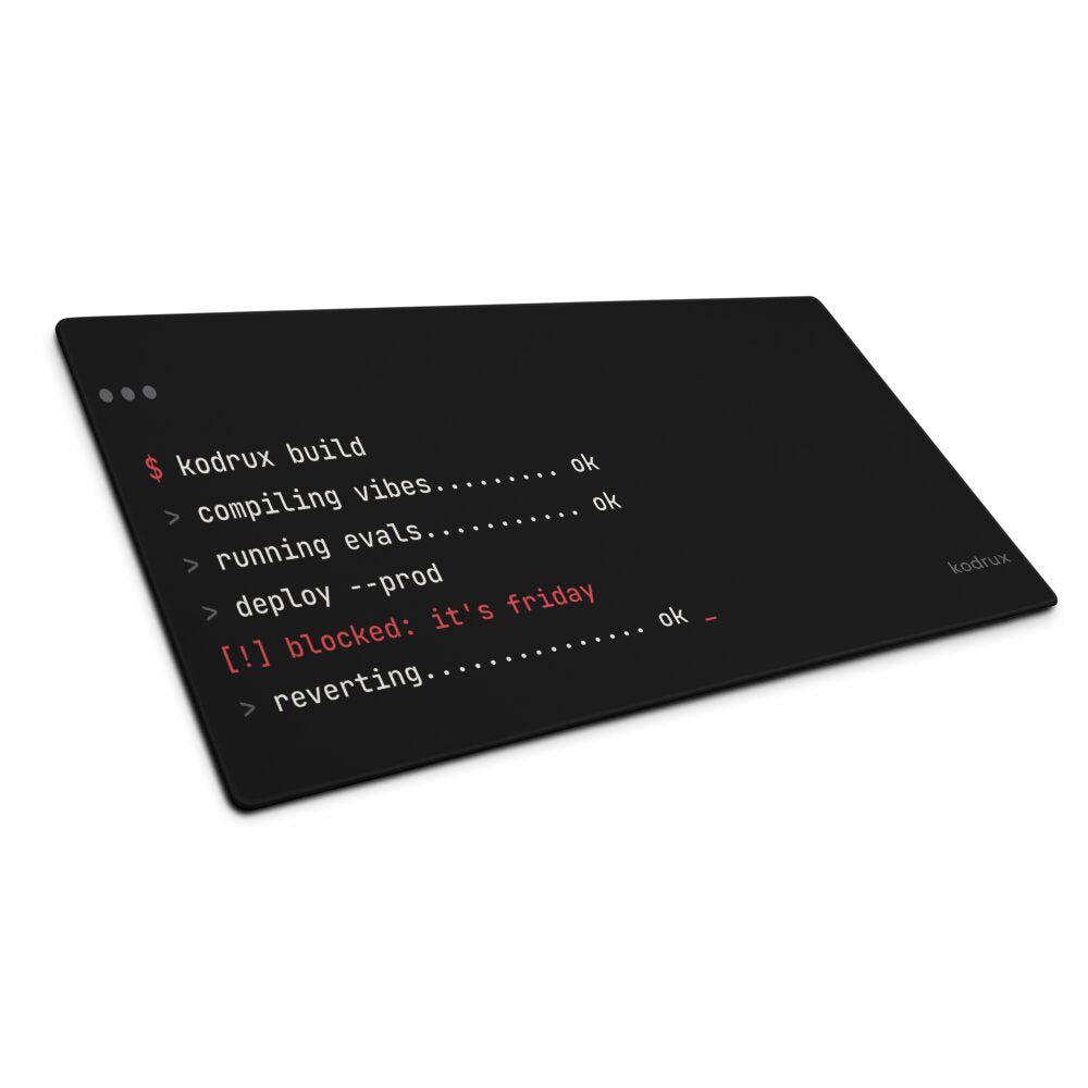 kodrux terminal desk mat 36x18 - Kodrux