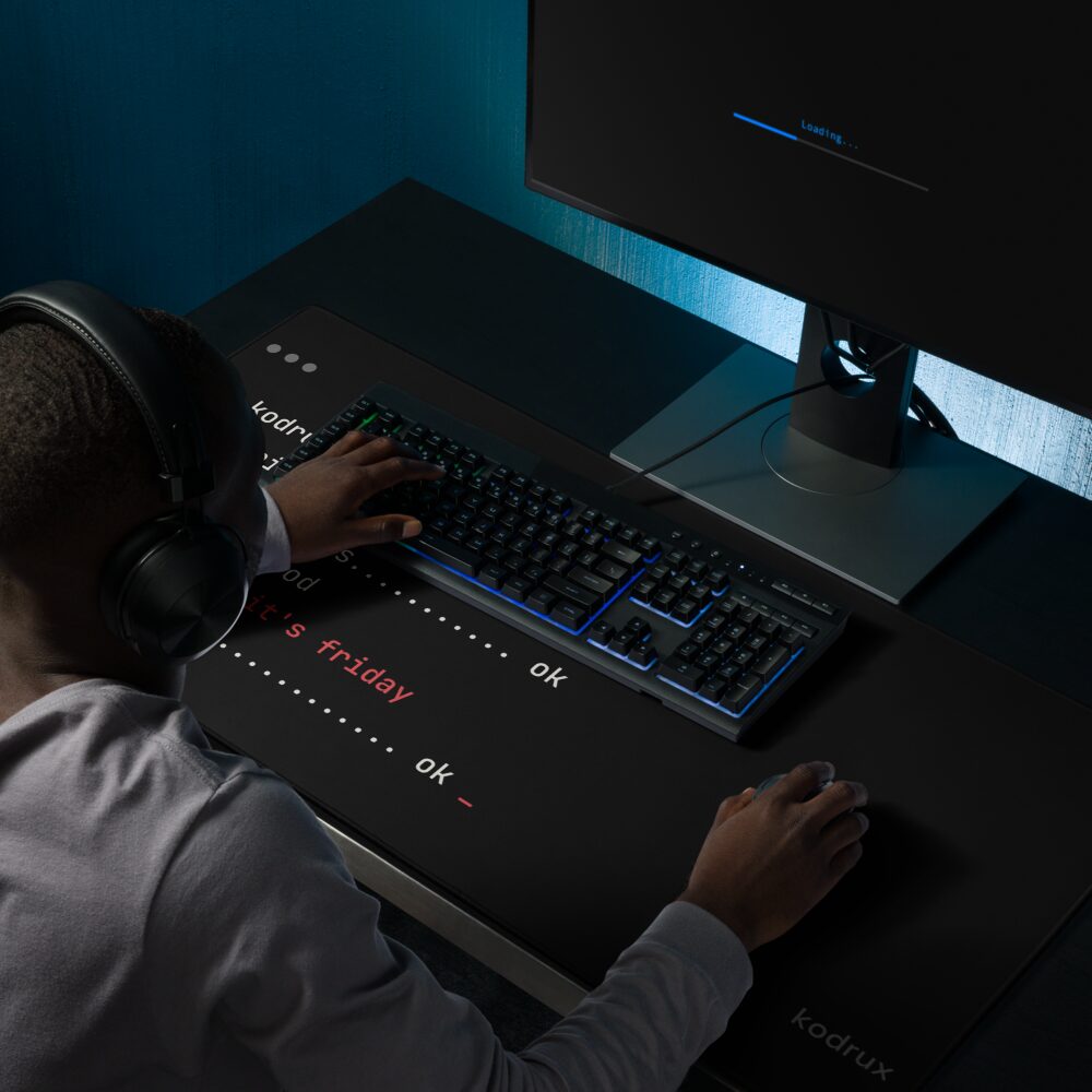 kodrux terminal desk mat 36x18 - Kodrux