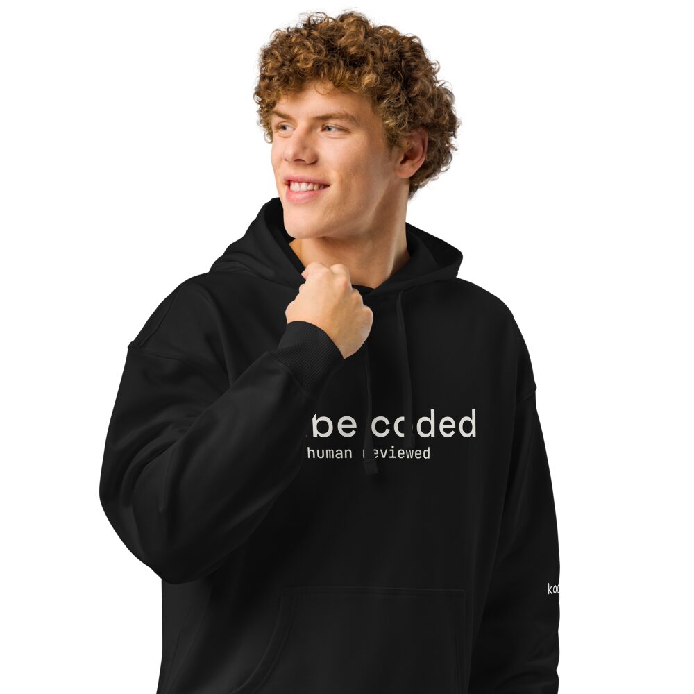 vibe coded // human reviewed hoodie - Kodrux