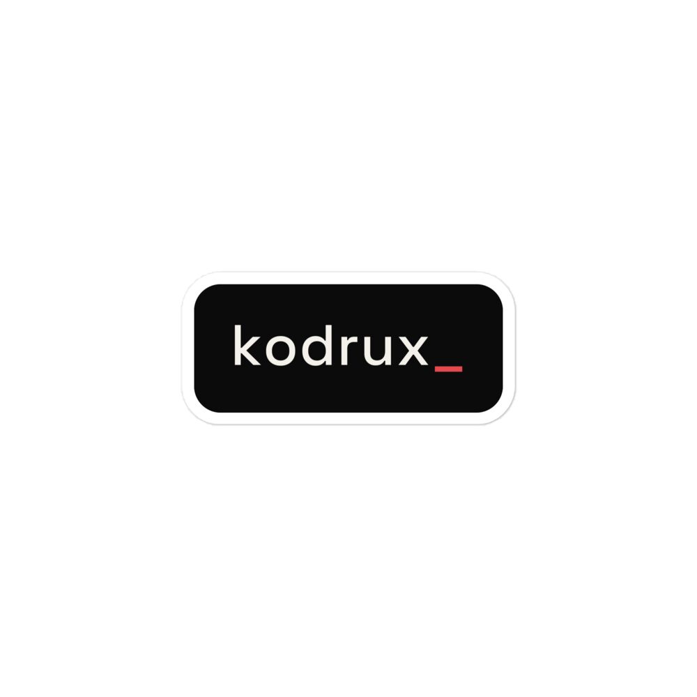 kodrux sticker - Kodrux