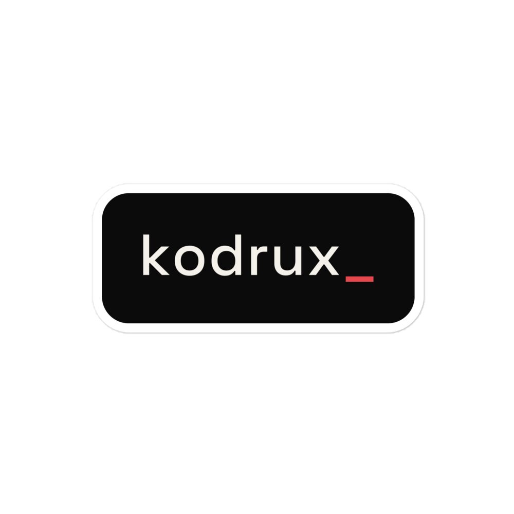 kodrux sticker - Kodrux