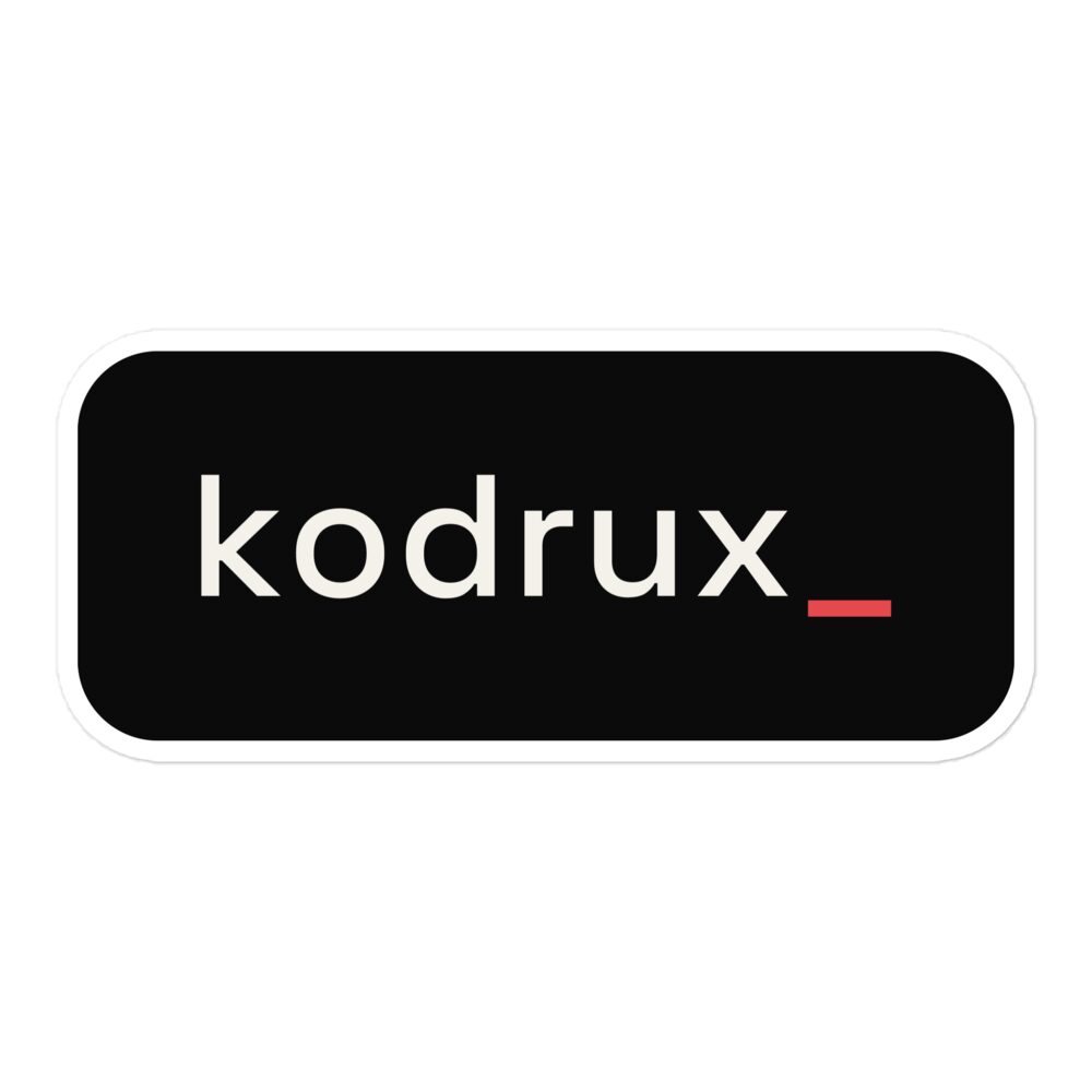 kodrux sticker - Kodrux
