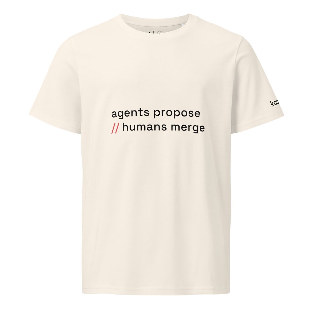 kodrux agents propose humans merge vintage white — front