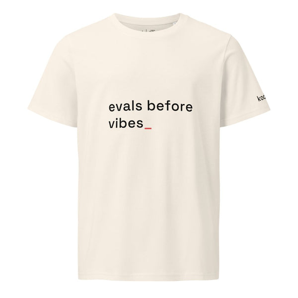 evals before vibes · vintage white
