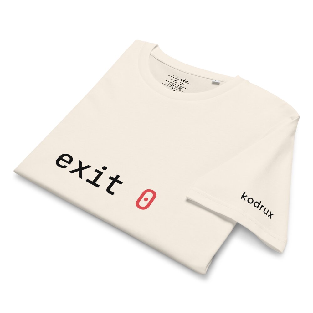 kodrux exit 0 vintage white — folded