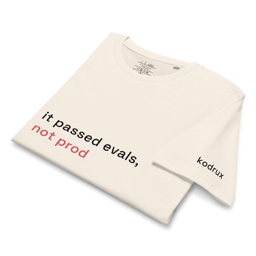 kodrux it passed evals not prod vintage white — folded
