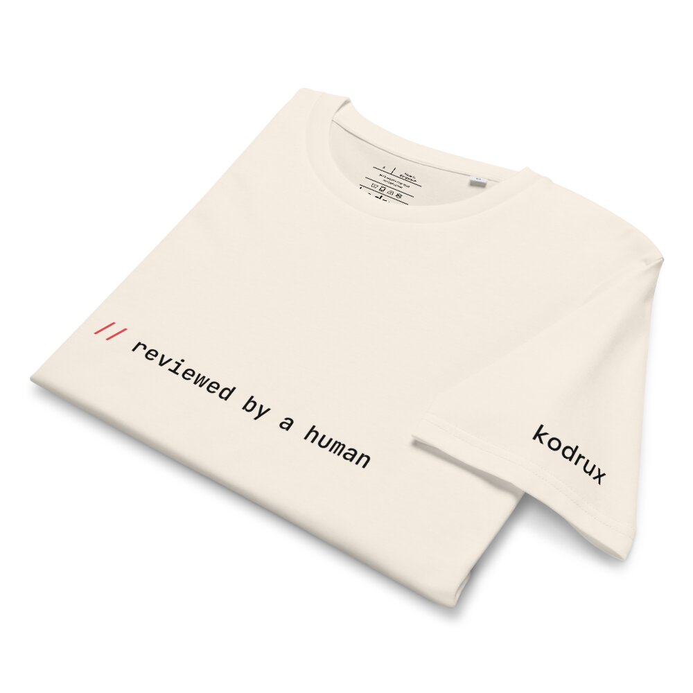 kodrux reviewed by a human vintage white — folded